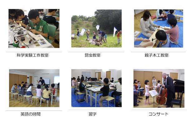 様々な体験プログラムの様子